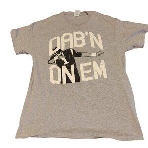 Cam Newton Carolina Panthers MVP 2015 “Dab On Em” NFL Football T Shirt Mens L
